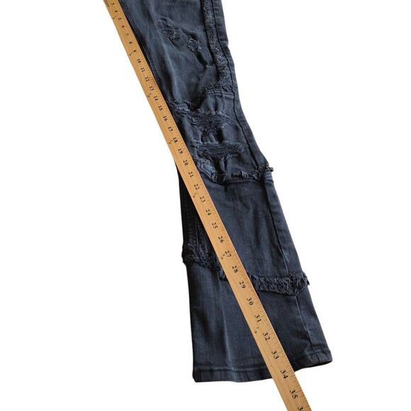 Makobi mens Sz 34X36 black Gianos stacked jeans - Picture 4 of 9